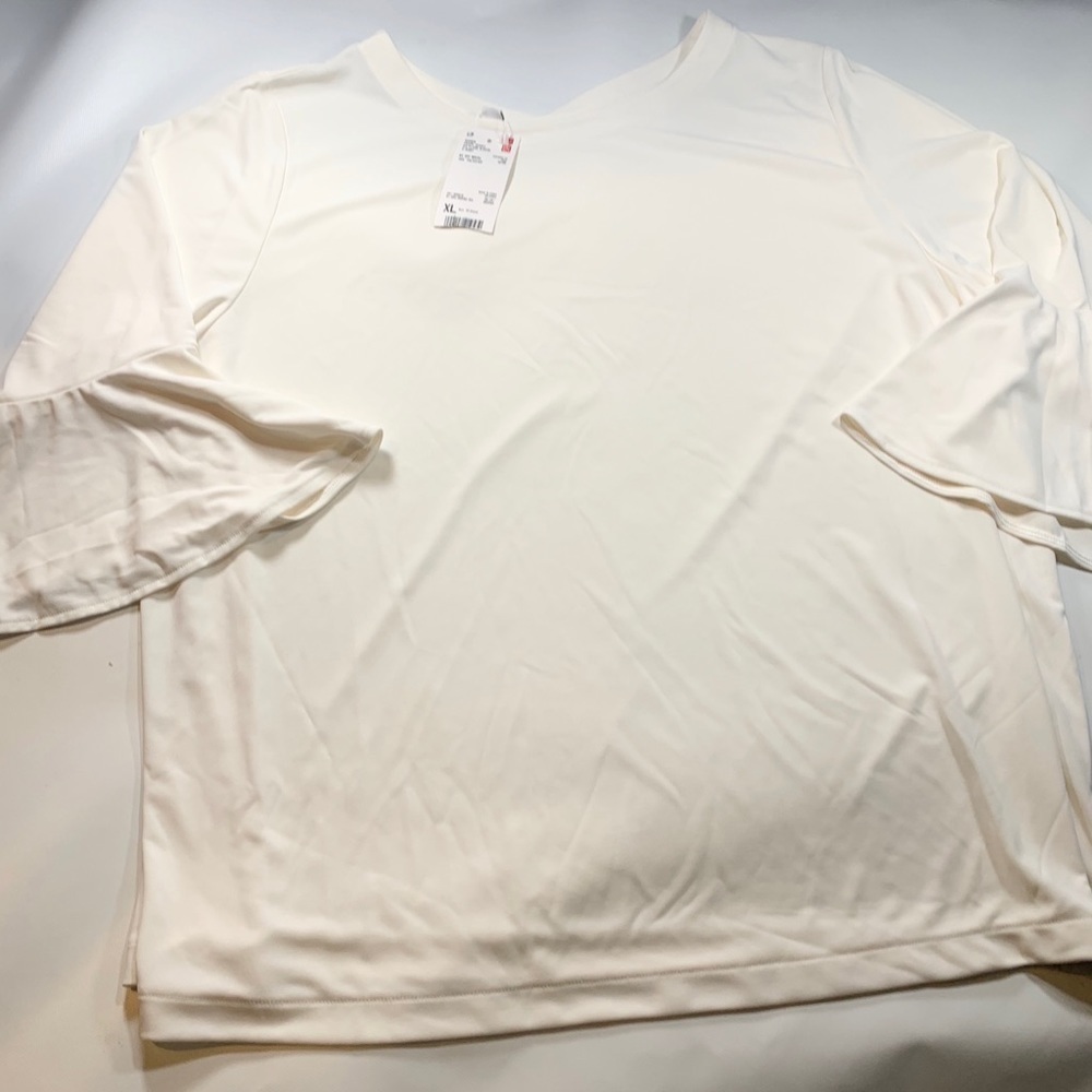 Beige Blouse Wide Sleeve Juniors Size XL